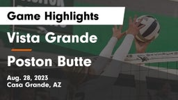 Vista Grande  vs Poston Butte  Game Highlights - Aug. 28, 2023