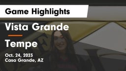 Vista Grande  vs Tempe  Game Highlights - Oct. 24, 2023