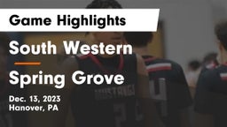 South Western  vs Spring Grove  Game Highlights - Dec. 13, 2023