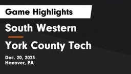 South Western  vs York County Tech  Game Highlights - Dec. 20, 2023