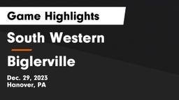 South Western  vs Biglerville  Game Highlights - Dec. 29, 2023