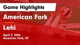 American Fork  vs Lehi  Game Highlights - April 9, 2024