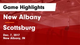 New Albany  vs Scottsburg  Game Highlights - Dec. 7, 2017