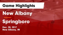 New Albany  vs Springboro  Game Highlights - Dec. 28, 2017