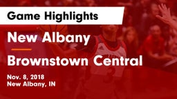 New Albany  vs Brownstown Central  Game Highlights - Nov. 8, 2018