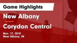 New Albany  vs Corydon Central  Game Highlights - Nov. 17, 2018