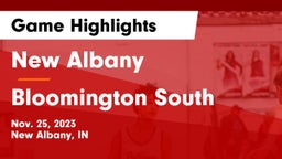 New Albany  vs Bloomington South  Game Highlights - Nov. 25, 2023