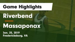 Riverbend  vs Massaponax  Game Highlights - Jan. 25, 2019
