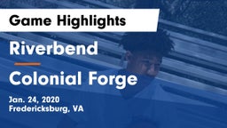 Riverbend  vs Colonial Forge  Game Highlights - Jan. 24, 2020