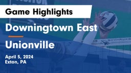 Downingtown East  vs Unionville  Game Highlights - April 5, 2024