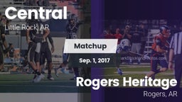 Matchup: Central  vs. Rogers Heritage  2017