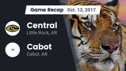 Recap: Central  vs. Cabot  2017