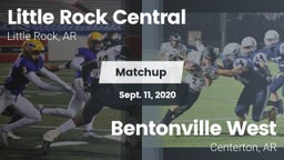 Matchup: Central  vs. Bentonville West  2020