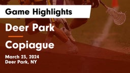 Deer Park  vs Copiague  Game Highlights - March 23, 2024