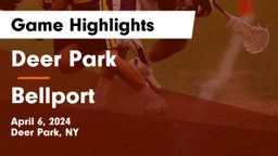Deer Park  vs Bellport  Game Highlights - April 6, 2024