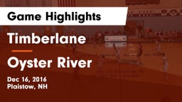 Timberlane  vs Oyster River  Game Highlights - Dec 16, 2016