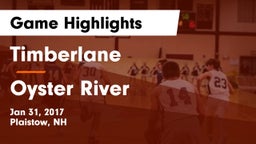 Timberlane  vs Oyster River  Game Highlights - Jan 31, 2017
