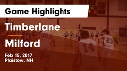 Timberlane  vs Milford  Game Highlights - Feb 15, 2017