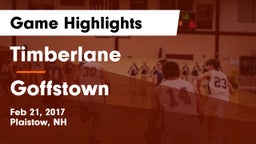 Timberlane  vs Goffstown  Game Highlights - Feb 21, 2017