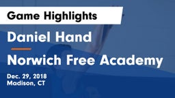 Daniel Hand  vs Norwich Free Academy Game Highlights - Dec. 29, 2018
