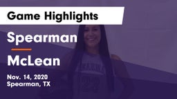 Spearman  vs McLean  Game Highlights - Nov. 14, 2020