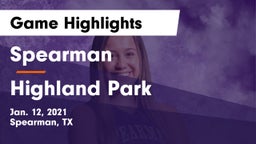 Spearman  vs Highland Park  Game Highlights - Jan. 12, 2021