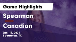 Spearman  vs Canadian  Game Highlights - Jan. 19, 2021