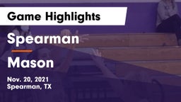Spearman  vs Mason  Game Highlights - Nov. 20, 2021