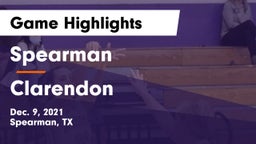 Spearman  vs Clarendon  Game Highlights - Dec. 9, 2021