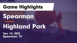 Spearman  vs Highland Park  Game Highlights - Jan. 14, 2022