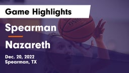 Spearman  vs Nazareth  Game Highlights - Dec. 20, 2022