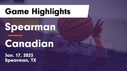 Spearman  vs Canadian  Game Highlights - Jan. 17, 2023