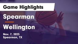 Spearman  vs Wellington  Game Highlights - Nov. 7, 2023