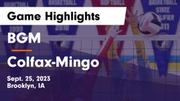 BGM  vs Colfax-Mingo  Game Highlights - Sept. 25, 2023