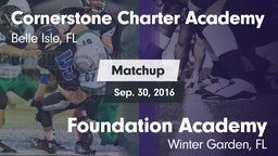Matchup: Cornerstone Charter vs. Foundation Academy  2016