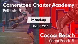 Matchup: Cornerstone Charter vs. Cocoa Beach  2016