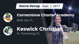 Recap: Cornerstone Charter Academy vs. Keswick Christian  2017