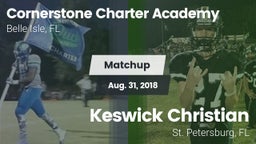 Matchup: Cornerstone Charter vs. Keswick Christian  2018