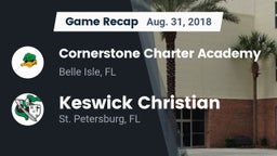Recap: Cornerstone Charter Academy vs. Keswick Christian  2018