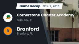 Recap: Cornerstone Charter Academy vs. Branford  2018