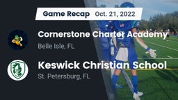 Recap: Cornerstone Charter Academy vs. Keswick Christian School 2022