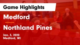 Medford  vs Northland Pines  Game Highlights - Jan. 3, 2020