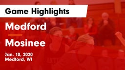 Medford  vs Mosinee  Game Highlights - Jan. 10, 2020