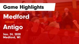 Medford  vs Antigo  Game Highlights - Jan. 24, 2020