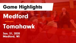 Medford  vs Tomahawk  Game Highlights - Jan. 31, 2020