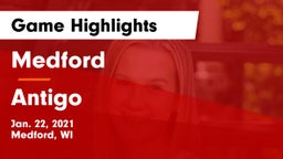 Medford  vs Antigo  Game Highlights - Jan. 22, 2021