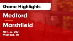 Medford  vs Marshfield  Game Highlights - Nov. 30, 2021