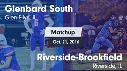 Matchup: Glenbard South High vs. Riverside-Brookfield  2016