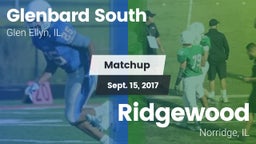Matchup: Glenbard South High vs. Ridgewood  2017