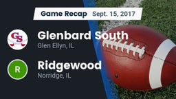 Recap: Glenbard South  vs. Ridgewood  2017